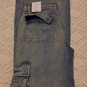 subdued bootcut cargo pants